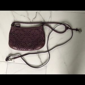 Brighton Purple Leather Shoulder Purse
